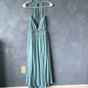 Light blue backless maxi dress, brand new!